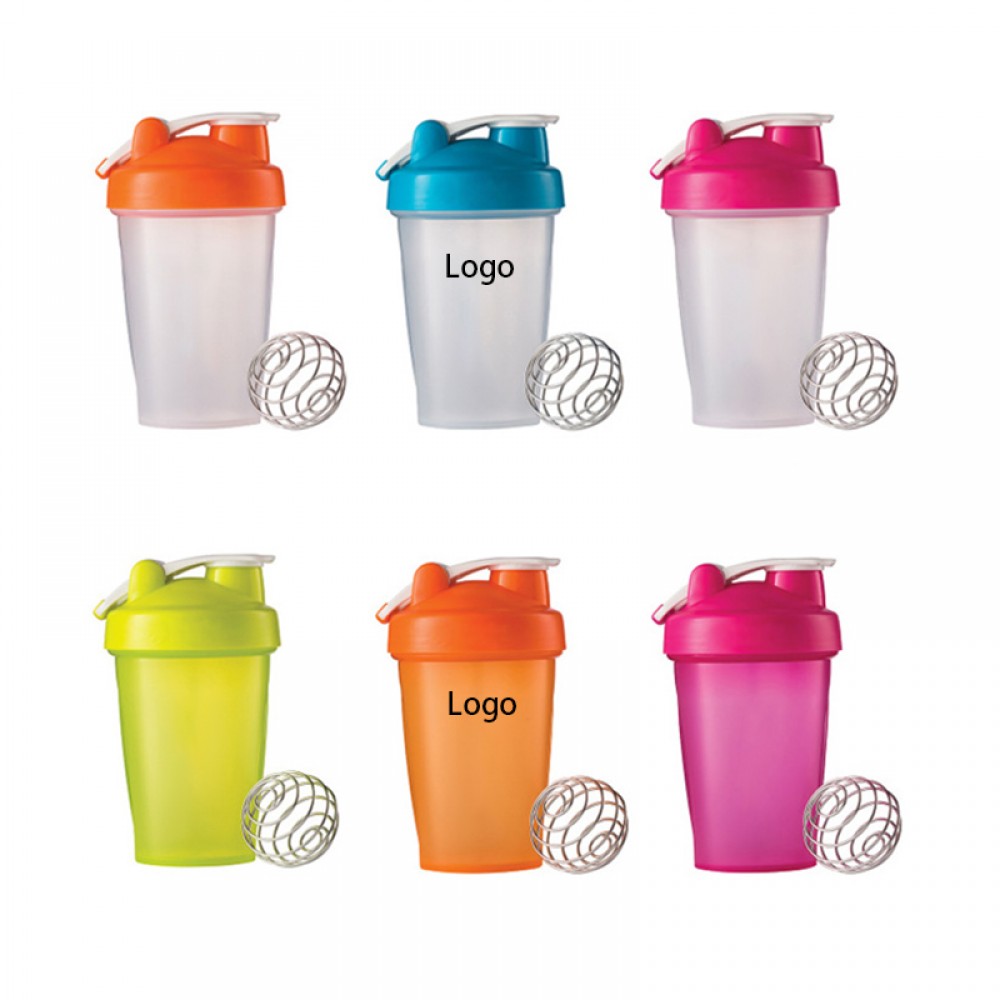 Personalized Plastic Shaker Sports Bottle with Mixing Ball