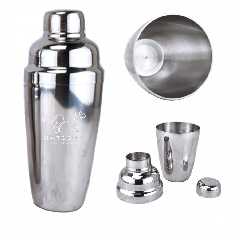 Stainless steel Cocktail Shaker with Logo Stainless steel Cocktail Shaker with Logo