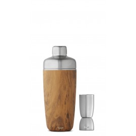 18 Oz. S'well Teakwood Shaker Set with Logo