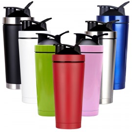 Customized 750 mL Protein Shaker Bottle w/Mixer Ball  Customized 750 mL Protein Shaker Bottle w/Mixer Ball