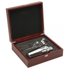 Customized Martini Set in Rosewood Gift Box