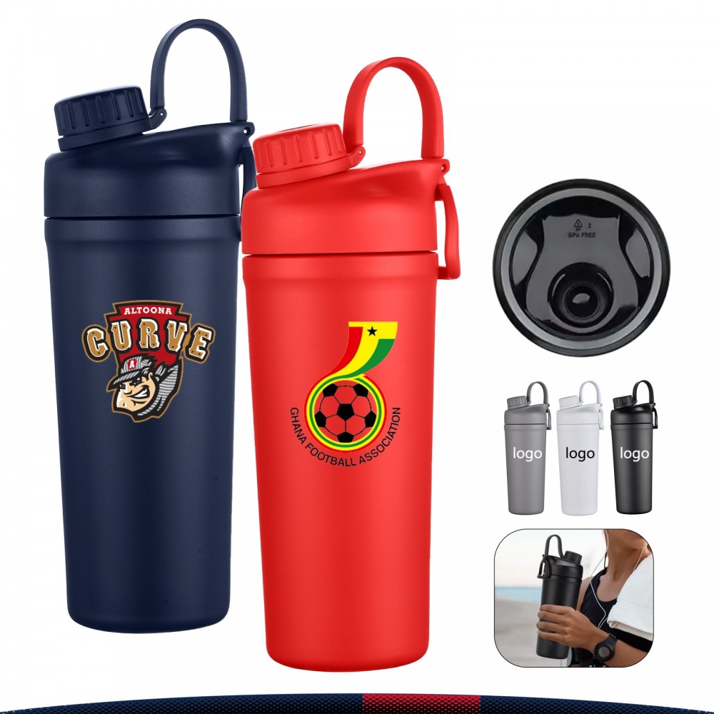 26-oz SolaraX Vacuum lce Shaker with Logo