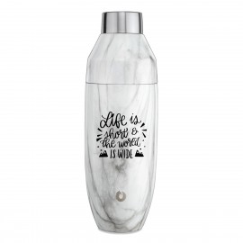 Custom Snowfox 24 Oz. Marble Cocktail Shaker
