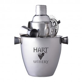 Customized 6-Piece Bucket Cocktail Set (Stainless Steel)