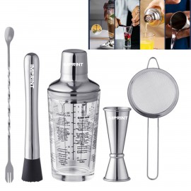 Cocktail Mixer Five-Piece Kit with Logo