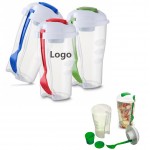 Portable Salad Container Serving Cup Shaker with Logo