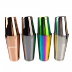 Logo Branded MOQ 50pcs 18oz and 28oz Stainless Steel Cocktail Shaker