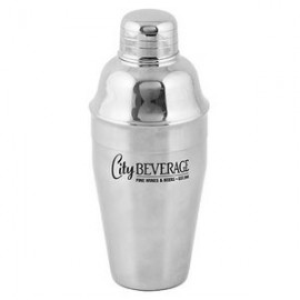 True 8.5 oz Stainless Steel Cocktail Shaker with Logo  True 8.5 oz Stainless Steel Cocktail Shaker with Logo