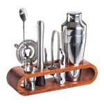 10-Piece Cocktail Bar Set (Stainless Steel) with Logo