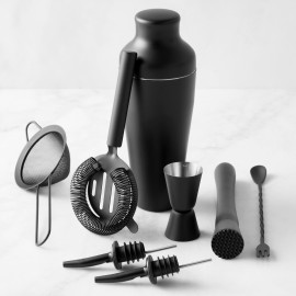 Stainless Steel Cocktail Shaker 8pc Bar Set with Logo