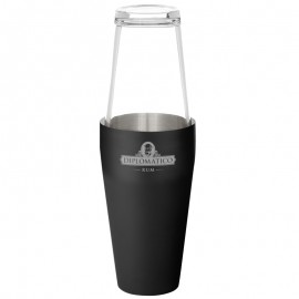 26 oz. Glass & Stainless Steel Boston Cocktail Shaker with Logo