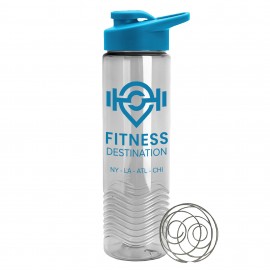 Personalized The Wave 24 oz. Tritan Shaker Bottle with Drink thru lid and Mixing Whisk Ball  Personalized The Wave 24 oz. Tritan Shaker Bottle with Drink thru lid and Mixing Whisk Ball