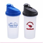 24 Oz. Workout Partner Fitness Drink Shaker w/Plastic Grate with Logo