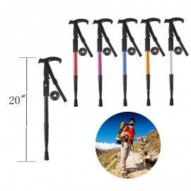 Foldable Aluminum Walking Stick Alpenstock Custom Printed