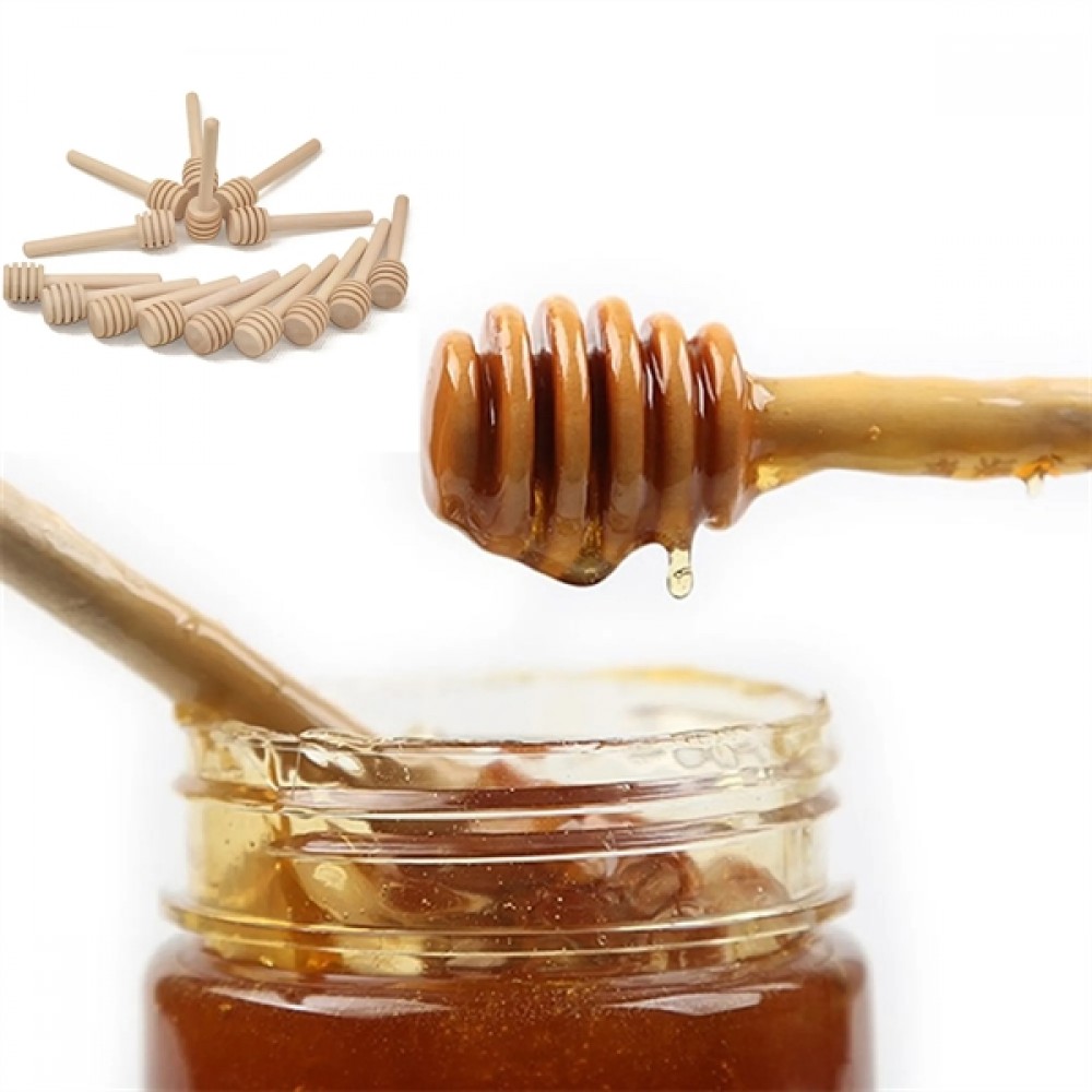 Honey Wood Stirrer Stick with Logo Honey Wood Stirrer Stick with Logo