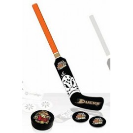 Mini Goalie Stick & 2 Pucks with Logo  Mini Goalie Stick & 2 Pucks with Logo