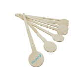 Customizes Disposable Wood Round End Swizzle Drink Stirrer Stick