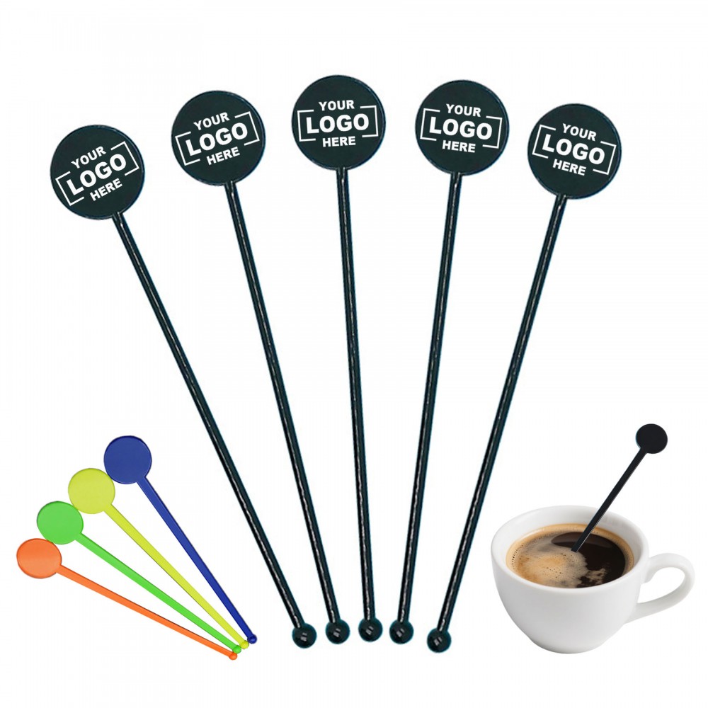 Logo Branded Disposable Plastic Coffee Stirrer Bar Logo Branded Disposable Plastic Coffee Stirrer Bar