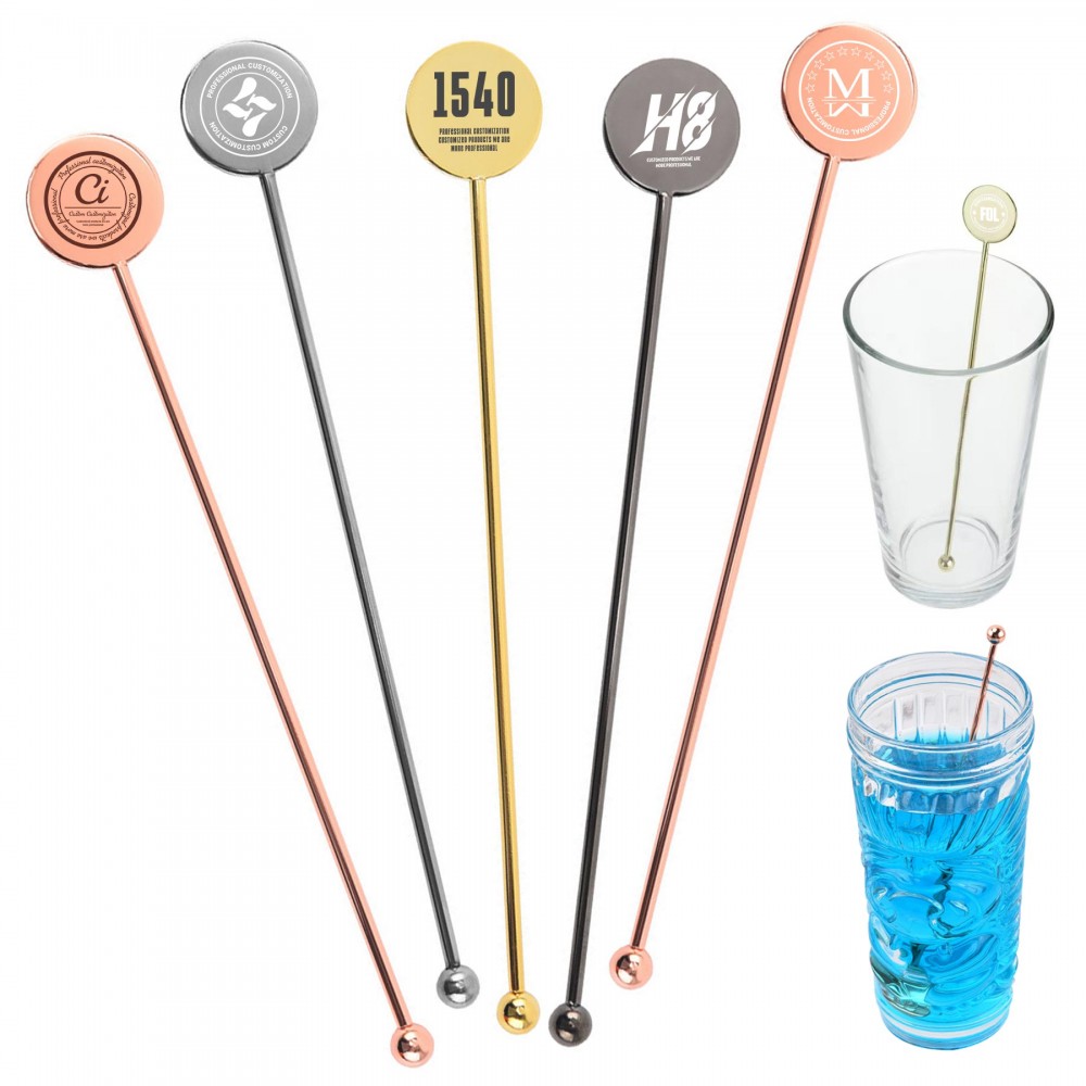 Stainless Steel Cocktail Stir Stick with Logo