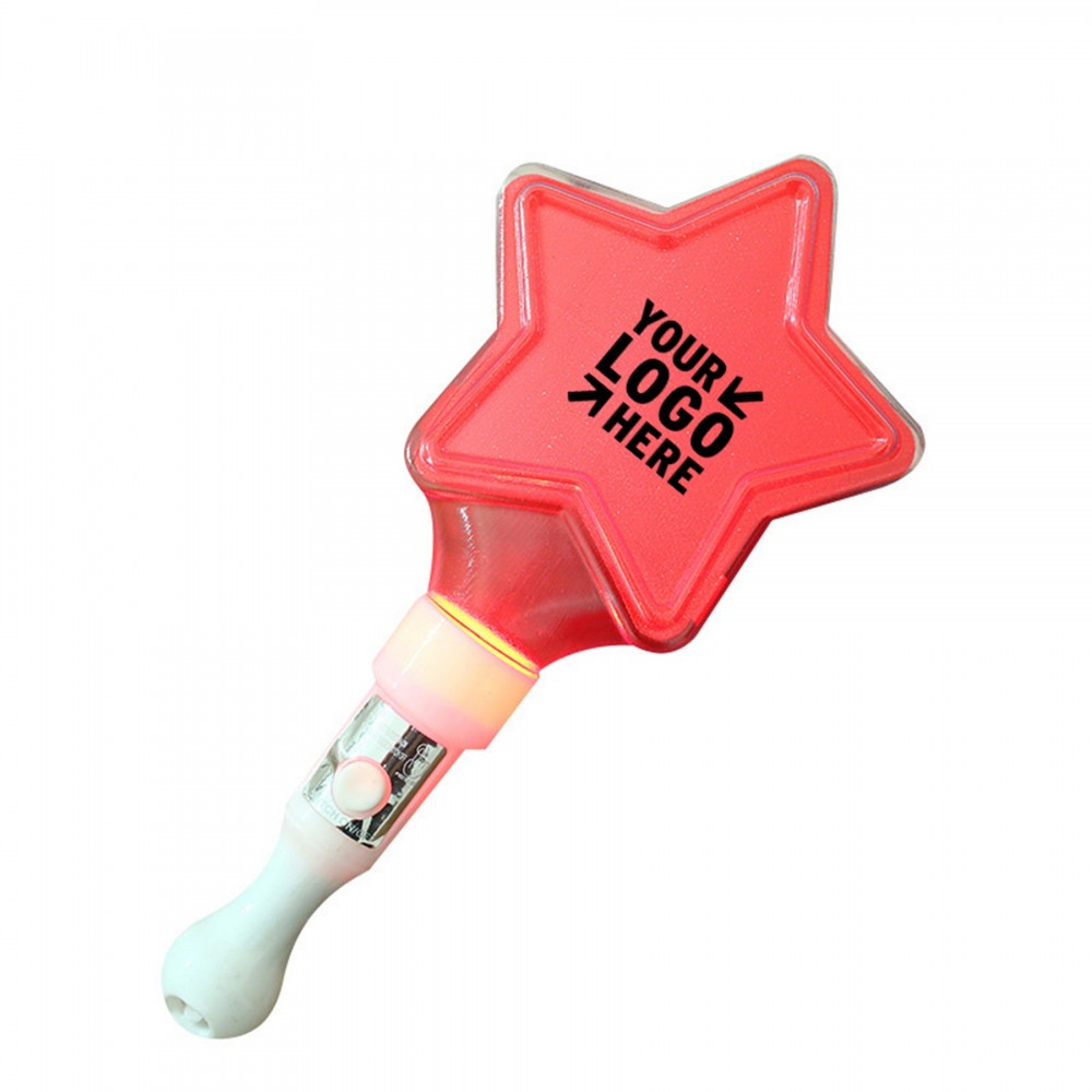 Five-pointed Star LED Cheer Stick with Logo Five-pointed Star LED Cheer Stick with Logo