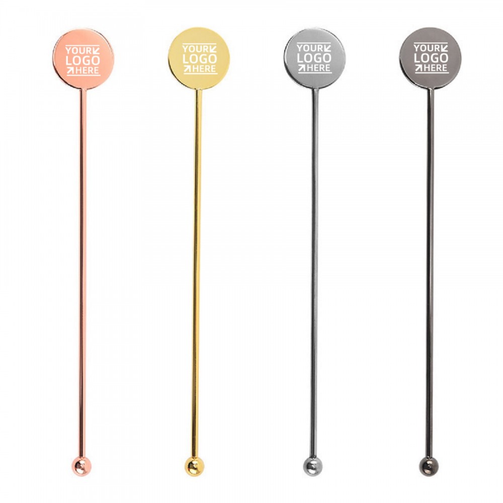Personalized Stainless Steel Cocktail Stirring Sticks