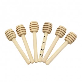 Wooden Honey Dipper with Logo