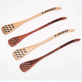 7" Handmade Wooden Honey Dipper Mixing Stick Coffee Stirring Spoon MOQ100PCS with Logo