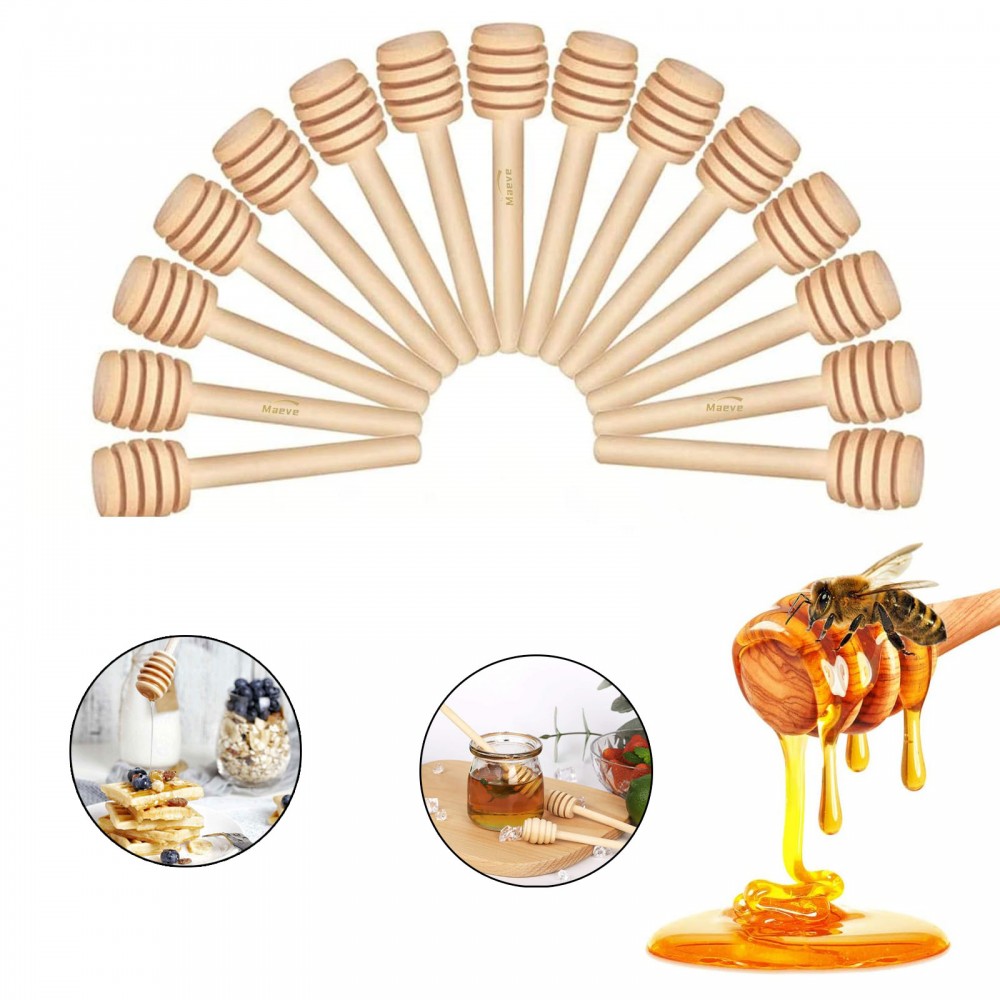 Honey Wood Stirrer Stick with Logo