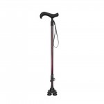 Personalized Four Legged Old Men Rubber Handle Walking Stick