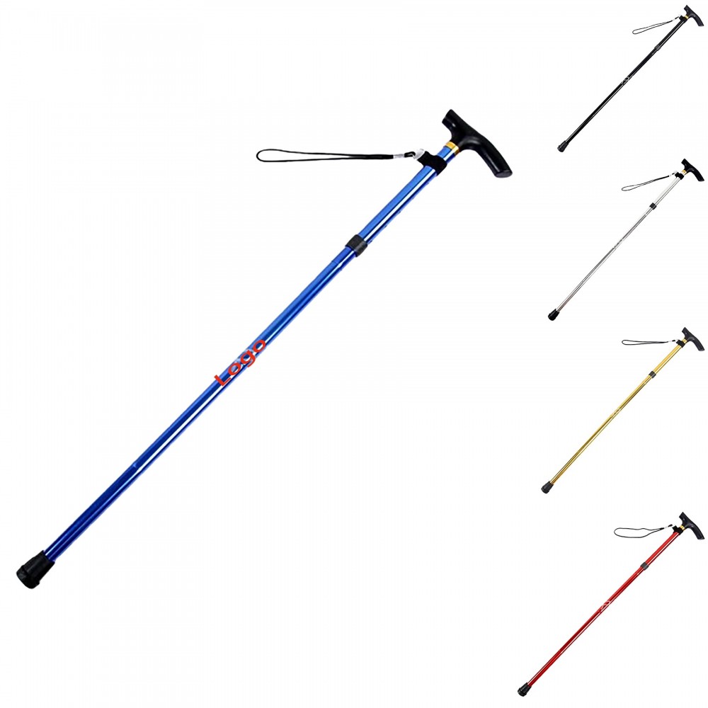 5 Level Adjustable Height Walking Stick with Logo 5 Level Adjustable Height Walking Stick with Logo