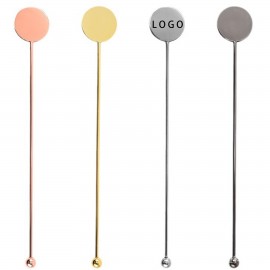 Custom Premium Stainless Steel Round Disc Stirring Rod