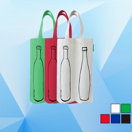 Canvas Wine Tote with Logo