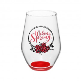 19oz Brigid Stemless Red Wine Glasses (2 Color) with Logo