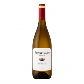 Custom Labeled Etched Franciscan Napa Chardonnay w/Color Fill