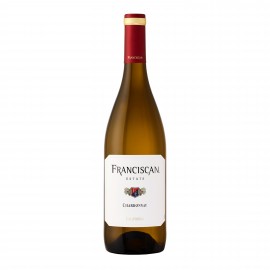 Custom Printed Etched Franciscan Napa Chardonnay White Wine w/Color Fill  Custom Printed Etched Franciscan Napa Chardonnay White Wine w/Color Fill