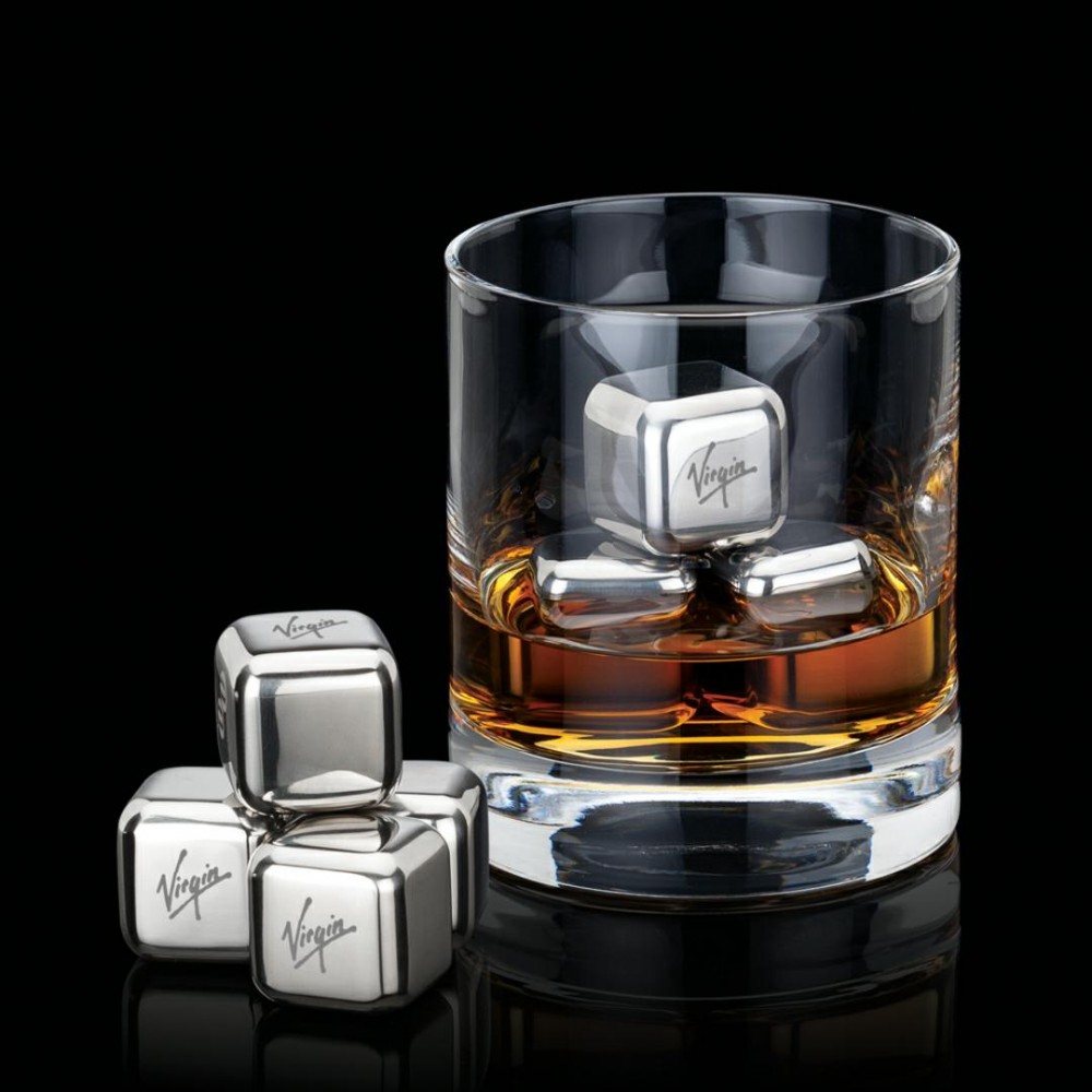 Logo Branded Swiss Force Set of 4 Whisky Rocks Logo Branded Swiss Force Set of 4 Whisky Rocks
