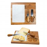 Carson 4-Piece Acacia Wood Cheese Set with Logo