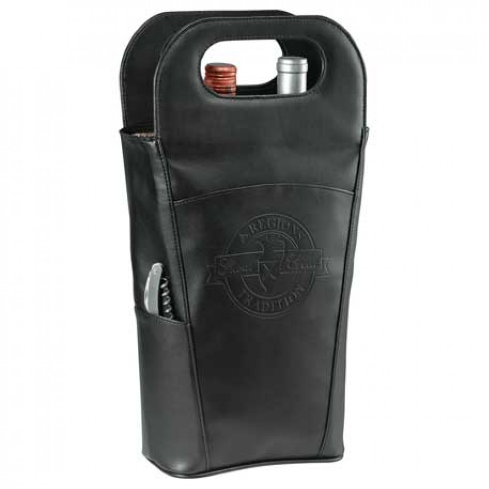 Belgio Insulated Double Wine Tote Logo Branded Belgio Insulated Double Wine Tote Logo Branded
