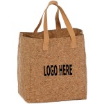 Custom Labeled Cork Tote And Bottle Bag