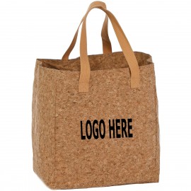 Custom Labeled Cork Tote And Bottle Bag