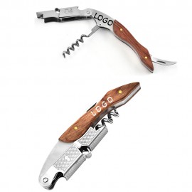 Wood Wine Opener with Logo