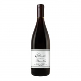 Etched Etude Pinot Noir w/Color Fill with Logo  Etched Etude Pinot Noir w/Color Fill with Logo