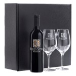 Custom Printed Etched Windsor Vineyards Meritage Sonoma County Platinum Series Wine