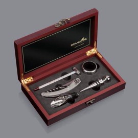 Custom Labeled Vinson 5pc Wine Accessory Set  Custom Labeled Vinson 5pc Wine Accessory Set