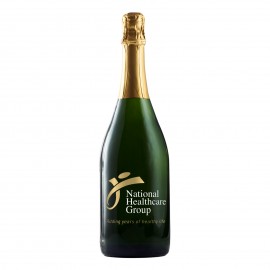 Etched Non-Alcholic Sparkling Grape Juice with 2 Color Fill with Logo