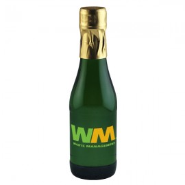 Etched CA Champagne Sparkling White Wine with 2 Color Fill with Logo