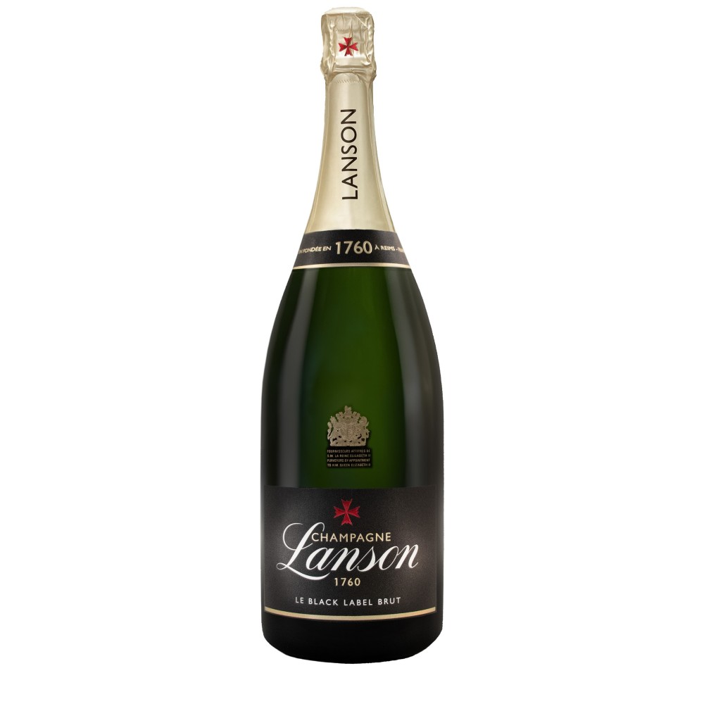 Etched Lanson Le Black Label Brut [1.5L] w/Color Fill with Logo