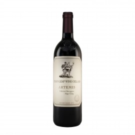 Custom Printed Etched Stag's Leap Wine Cellars Artemis Cabernet Red Wine w/Color Fill  Custom Printed Etched Stag