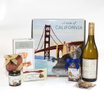 Custom Labeled A Taste of California Gift Basket w/Chardonnay