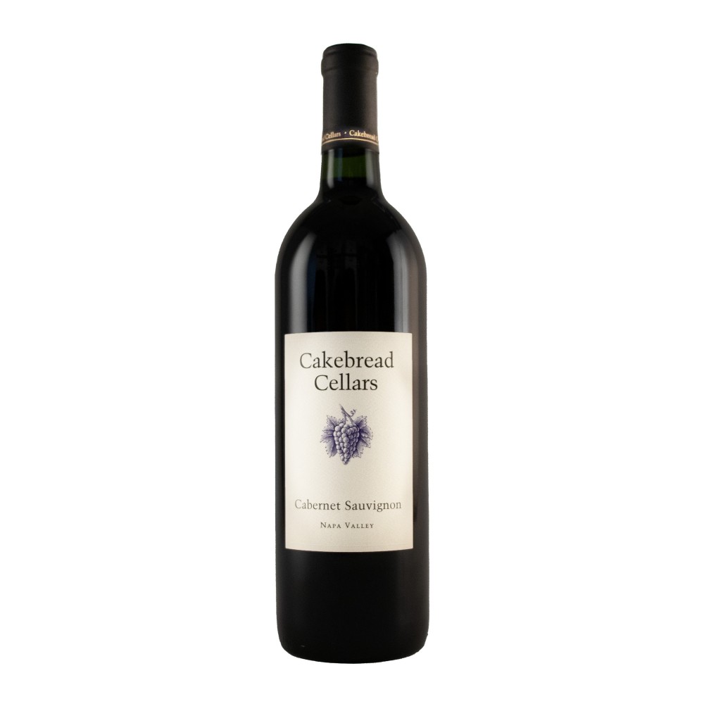 Custom Labeled Etched Cakebread Cabernet w/Color Fill